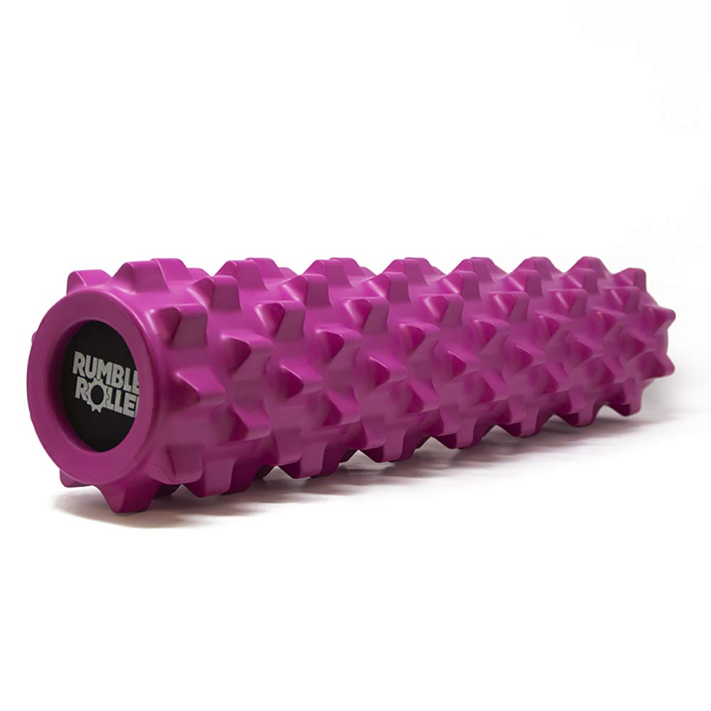 RumbleRoller Original Textured Foam Roller - Deep Tissue, Self Myofacial Release Massage Therapy Roller (RumbleRoller 12" Compact Size Original Foam Roller)