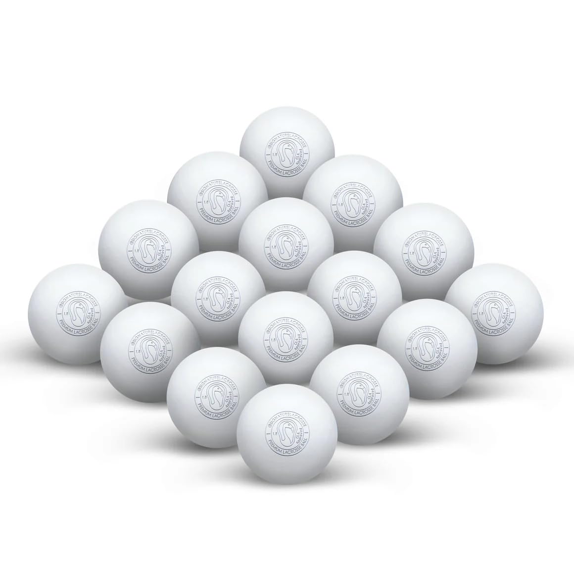 Signature Lacrosse Ball Set - Packs of 2, 4, 8, 12, and 100 - No Chemical Smell Massage Balls, Myofascial Release Tools, Back Roller, Muscle Knot Remover