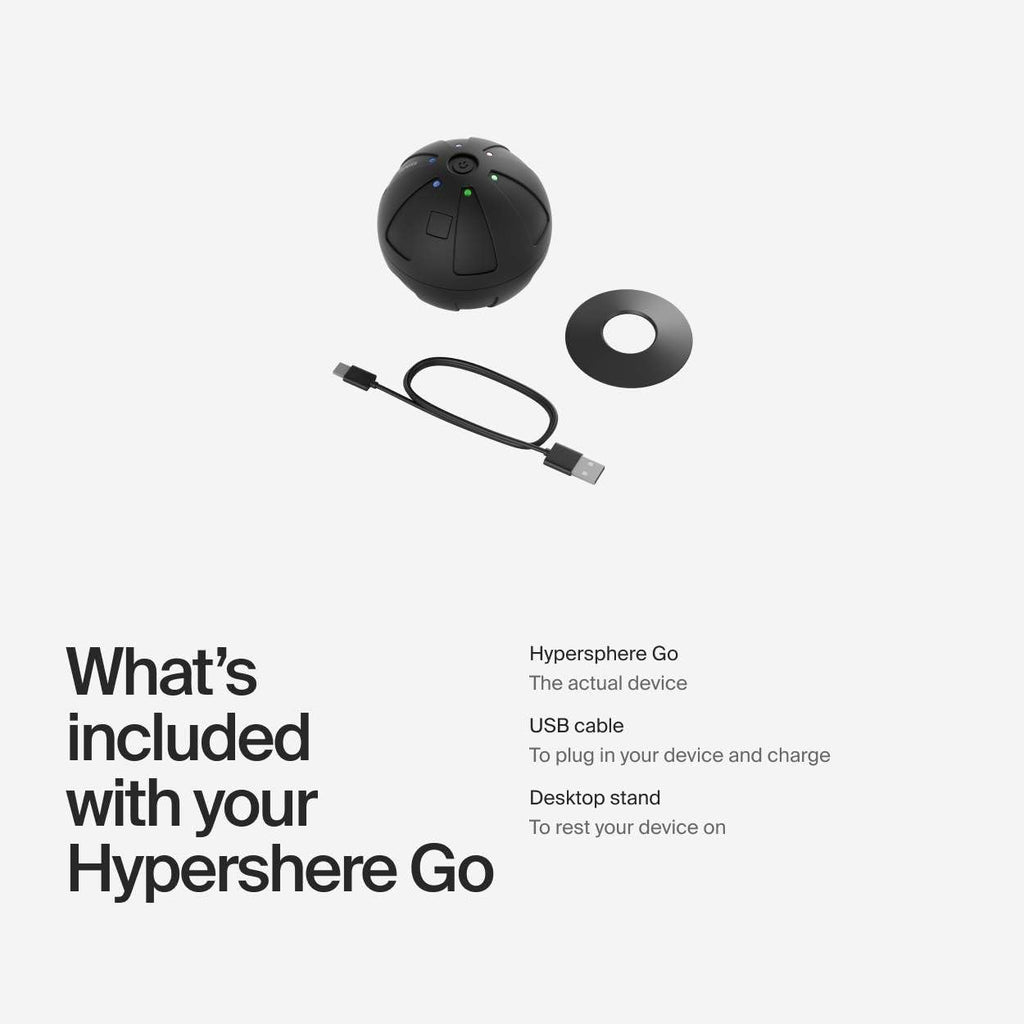 Hyperice Hypersphere Go Vibrating Ball Deep Tissue Massage Muscle Recovery