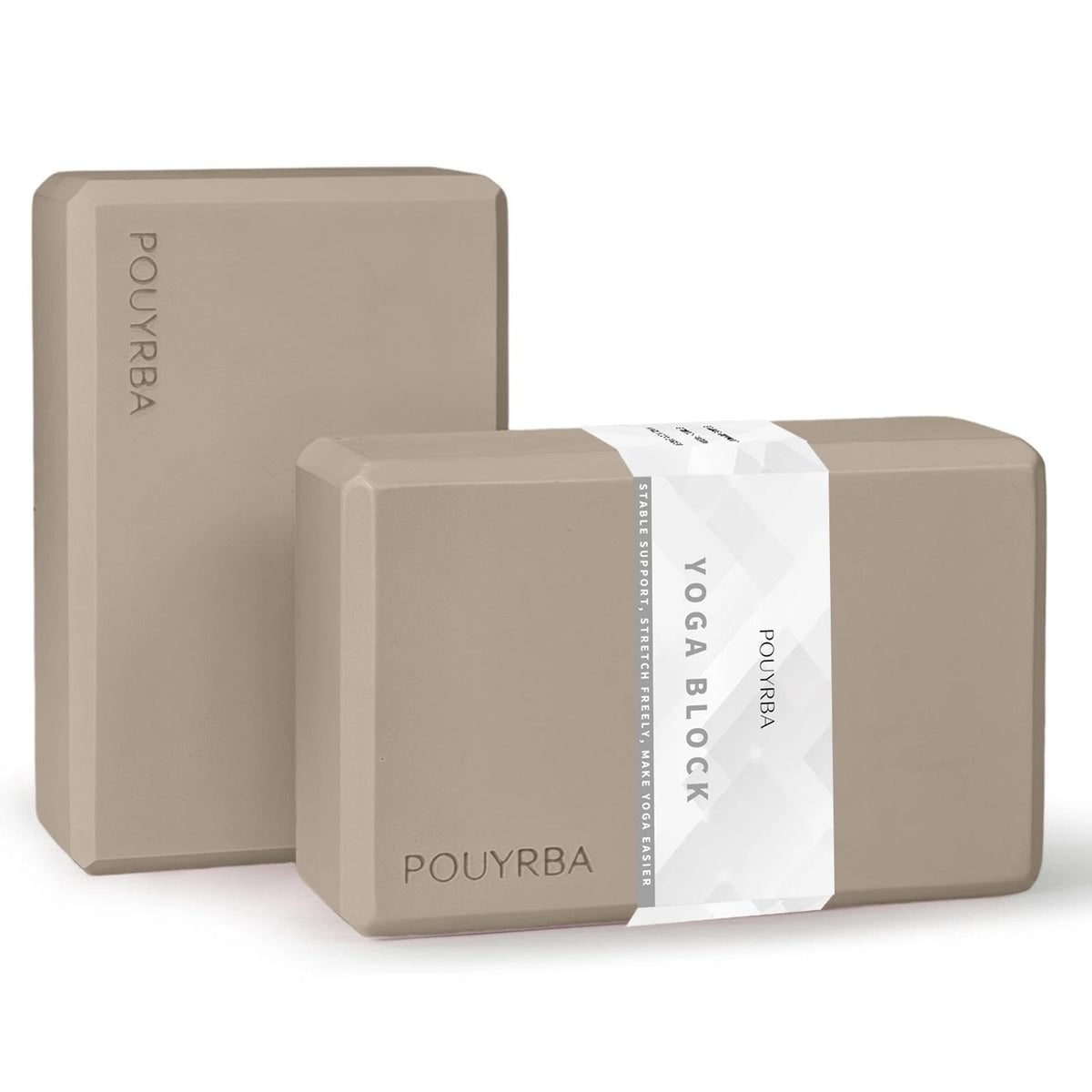2-Pack Yoga Blocks, High-Density 9"x6"x3" Yoga Brick Foam Blocks, Non-Slip Exercise Blocks for Yoga, Pilates, Stretching and Meditation – Lightweight Yoga Props for Home Gym & Studio
