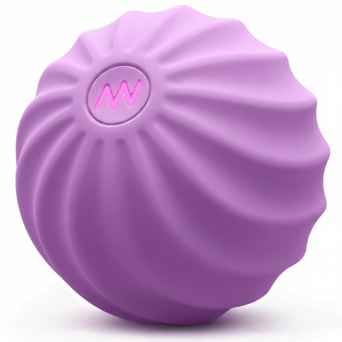2.4" Mini Electric Vibrating Massage Ball, 10-Speed Fitness Yoga Massage Roller for Palm, Hand, Foot, Leg, Neck, Back, Multi-Directional Massage Ball (Blue)