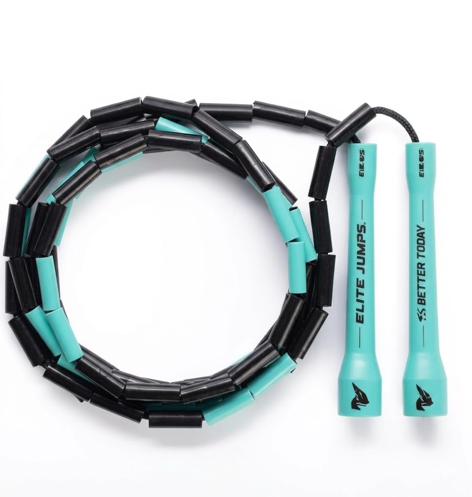 Elite Jumps 1-inch Beaded Jump Rope, Adjustable Shatterproof
