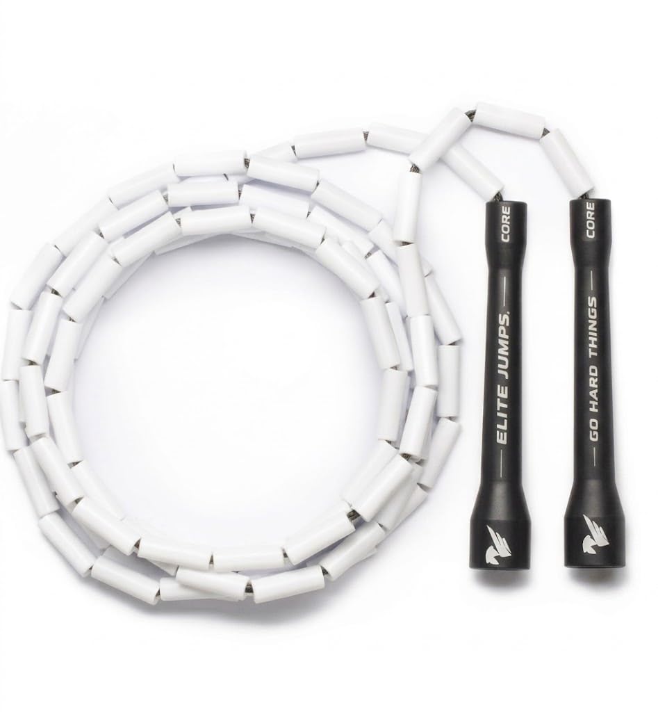 Elite Jumps 1-inch Beaded Jump Rope, Adjustable Shatterproof