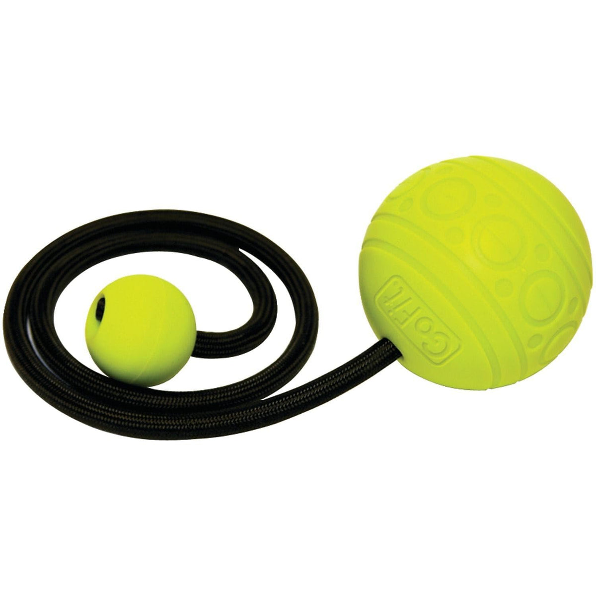 GoFit GoBall Trigger Point Massage Ball for Back, Shoulders, Legs and Glutes, 2.7 Inch Handheld Muscle Massage Tool for Targeted Pressure and Self-Massage