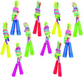 10 Pcs Rainbow Jump Rope for Kids,Skipping Ropes Bulk for Girls Boys