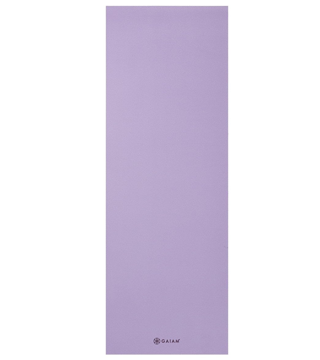 Gaiam Yoga Mat - Premium 5mm Solid Thick Non Slip Exercise & Fitness Mat for All Types of Yoga, Pilates & Floor Workouts (68" x 24" x 5mm)