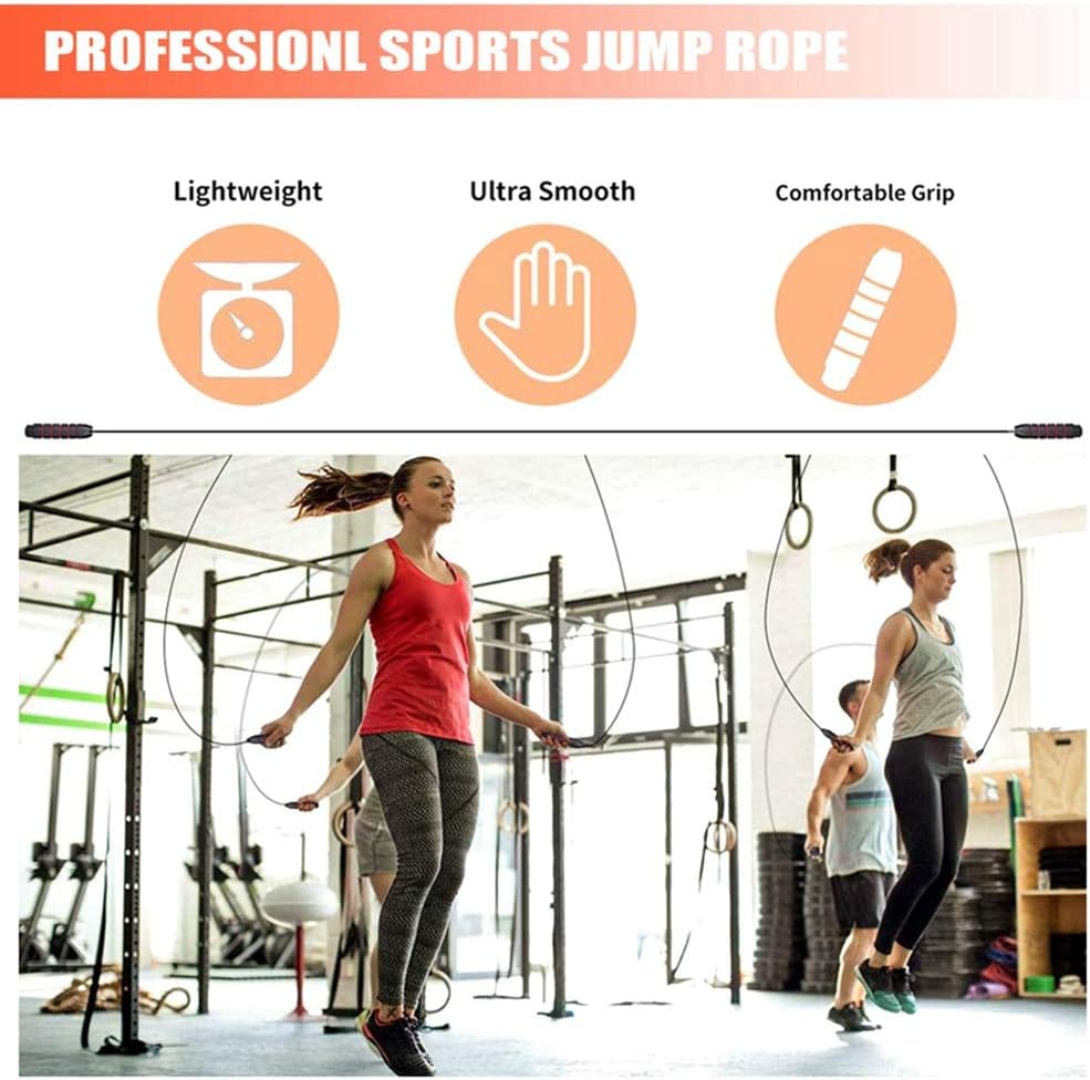Redify Adjustable Jump Rope,Jump Ropes for Fitness for Men Women