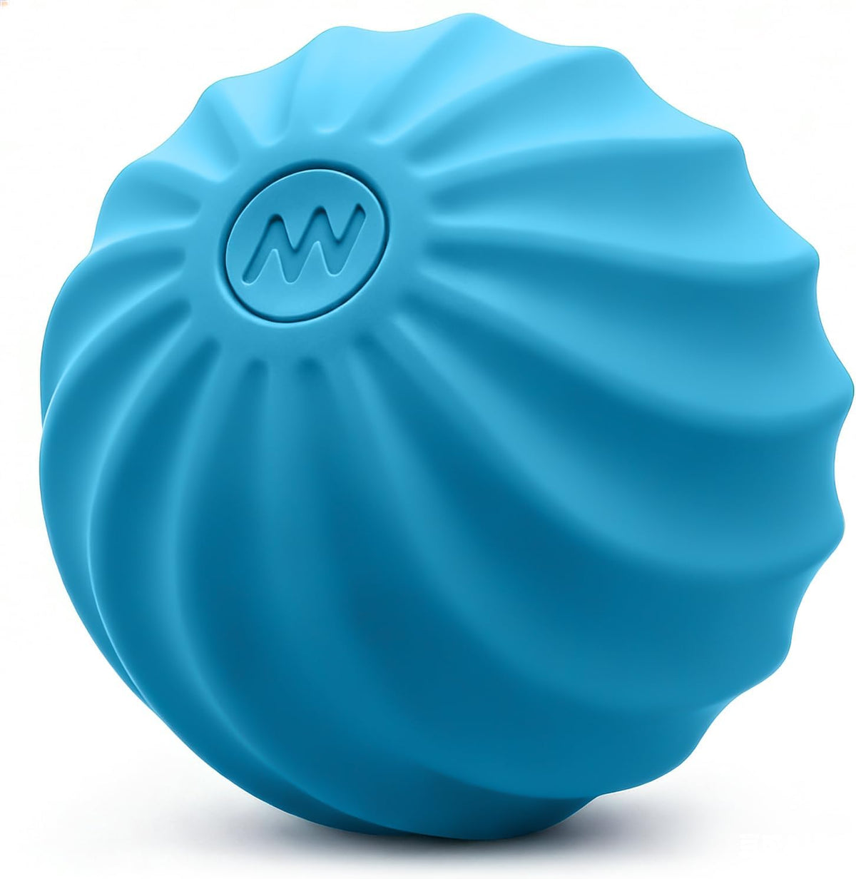 2.4" Mini Electric Vibrating Massage Ball, 10-Speed Fitness Yoga Massage Roller for Palm, Hand, Foot, Leg, Neck, Back, Multi-Directional Massage Ball (Blue)