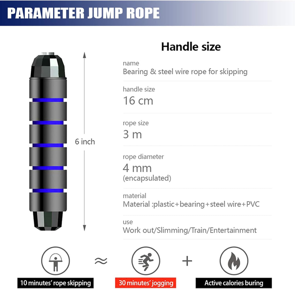 Redify Adjustable Jump Rope,Jump Ropes for Fitness for Men Women