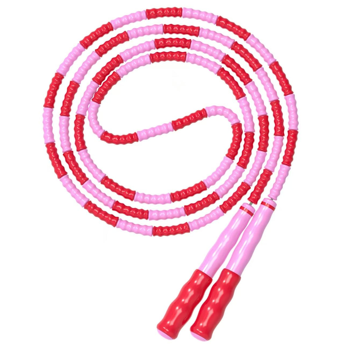 Leeboom Jump Rope, Adjustable Length Tangle-Free Segmented Soft Beaded Skipping Rope, Fitness Jump Rope for Kids, Man, and Women Weight Loss 9.2 Feet