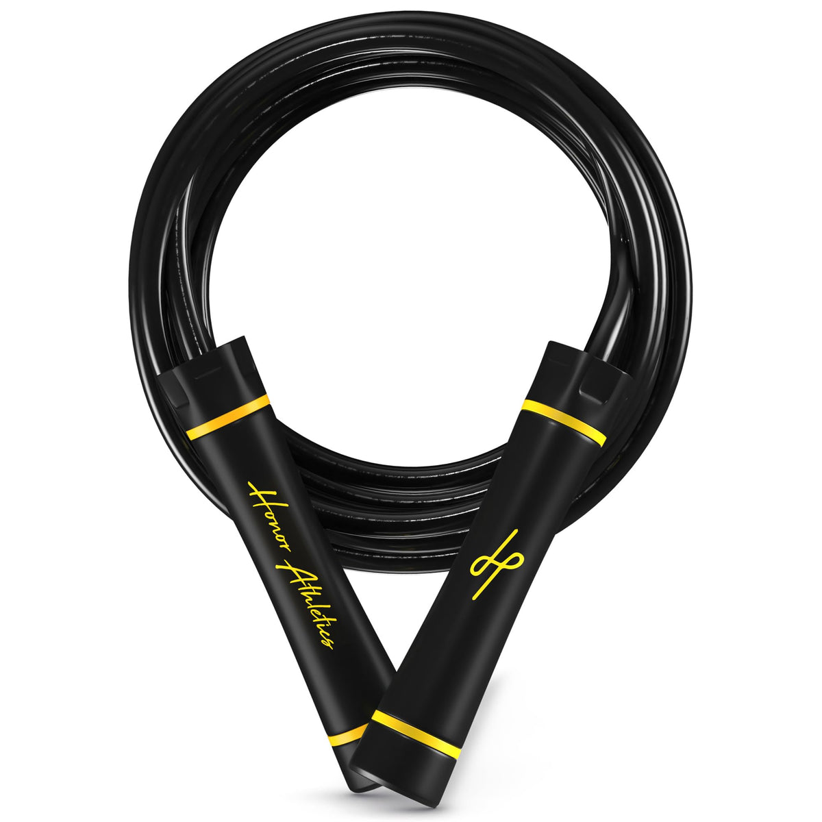 Honor Athletics 3.0 Muay Thai Style Weighted Jump Rope/Crafted for High-Intensity Training/Muay Thai & MMA - Lasting PVC Jump Rope - Heavy 1.1lb PVC Jump Ropes for Fitness