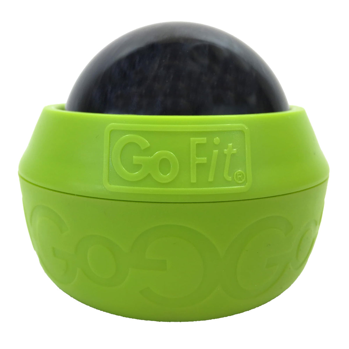 GoFit GoBall Trigger Point Massage Ball for Back, Shoulders, Legs and Glutes, 2.7 Inch Handheld Muscle Massage Tool for Targeted Pressure and Self-Massage