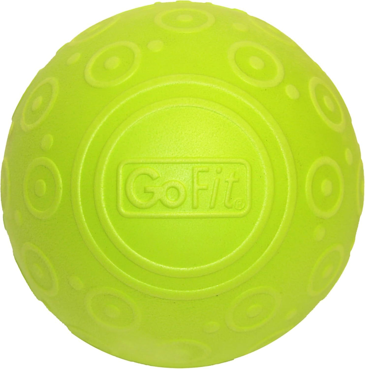 GoFit GoBall Trigger Point Massage Ball for Back, Shoulders, Legs and Glutes, 2.7 Inch Handheld Muscle Massage Tool for Targeted Pressure and Self-Massage