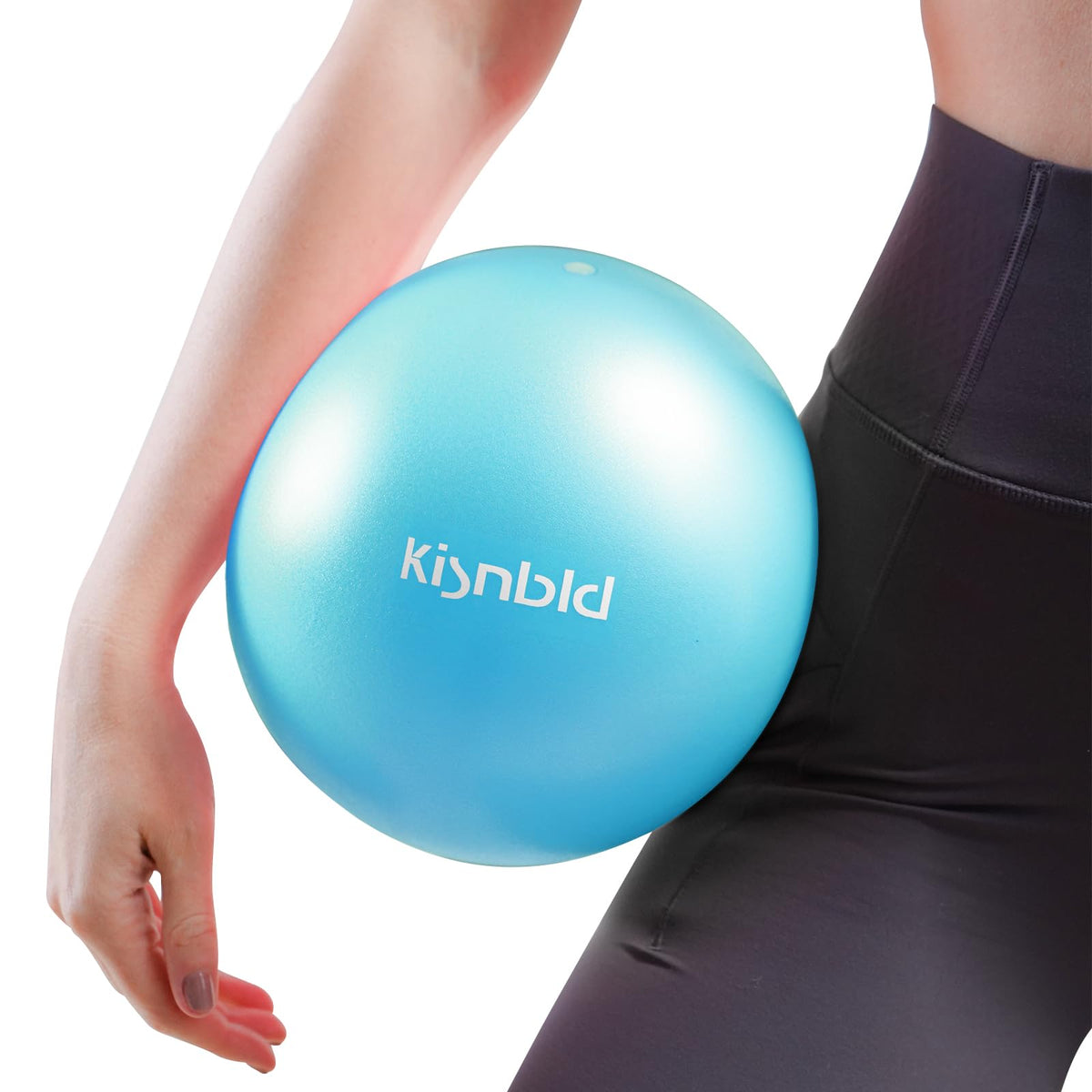 kisnbld 9 Inch Pilates Ball, Small Exercise Ball for Core &Physical Therapy