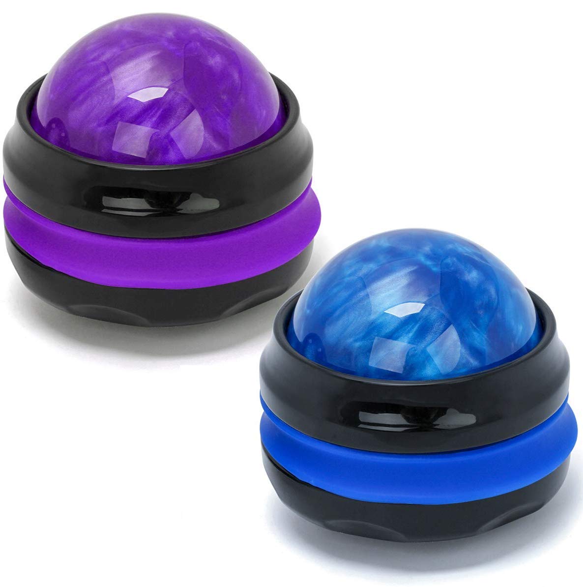Coolrunner Massage Ball, 2-Pack Handheld Manual Roller Massager