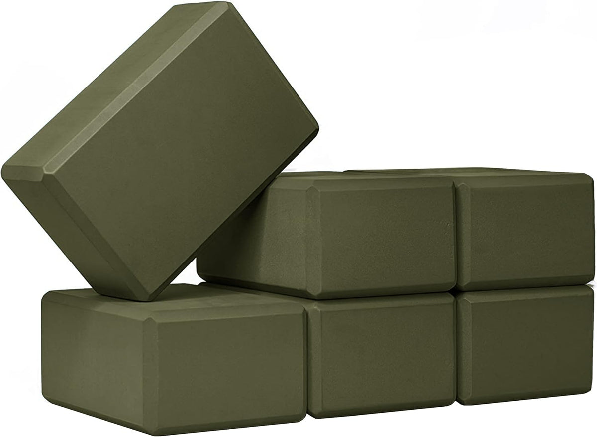 6 Pack 4" Yoga Block, EVA Foam Yoga Brick
