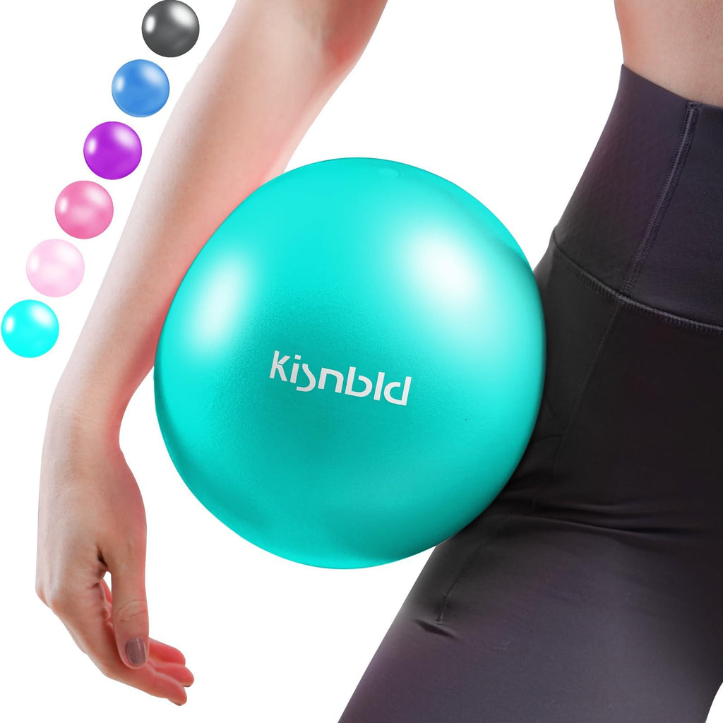 kisnbld 9 Inch Pilates Ball, Small Exercise Ball for Core &Physical Therapy