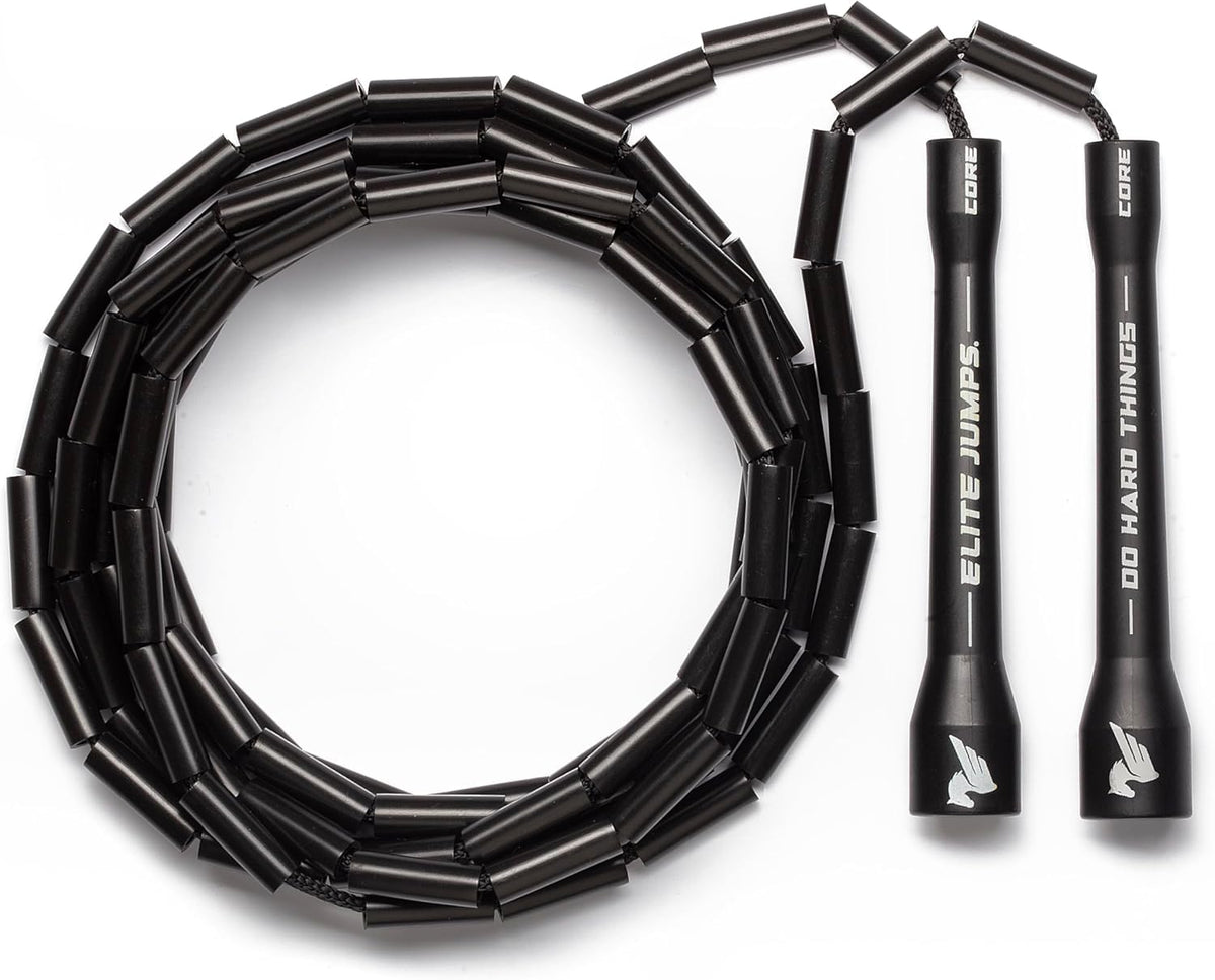 Elite Jumps 1-inch Beaded Jump Rope, Adjustable Shatterproof
