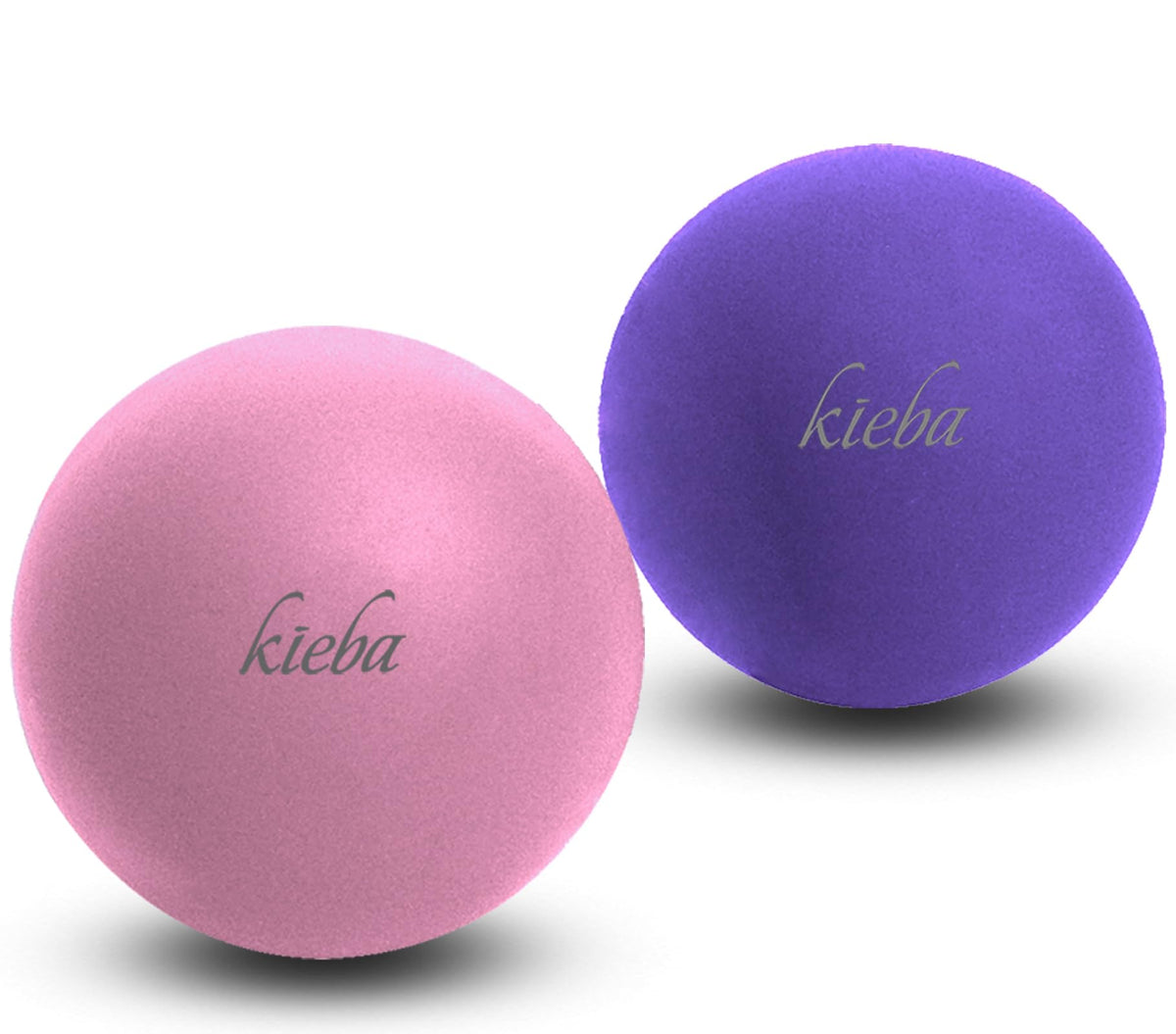 Massage Lacrosse Balls for Myofascial Release, Trigger Point Therapy, Muscle Knots, and Yoga Therapy. Set of 2 Firm Balls (Blue and Red)
