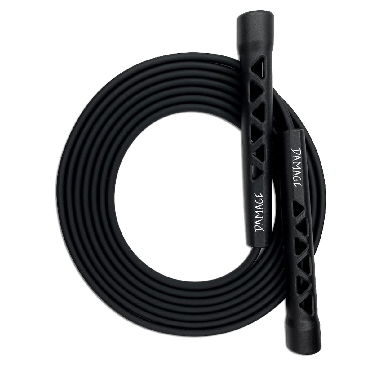 Damage Fight Gear Boxer Speed Rope, Lightweight PVC Skipping,Jumping Rope, Non-Slip PVC Plastic Handles and Matte Coated Tangle-Free Jump Rope for Boxing, MMA, Martial Arts