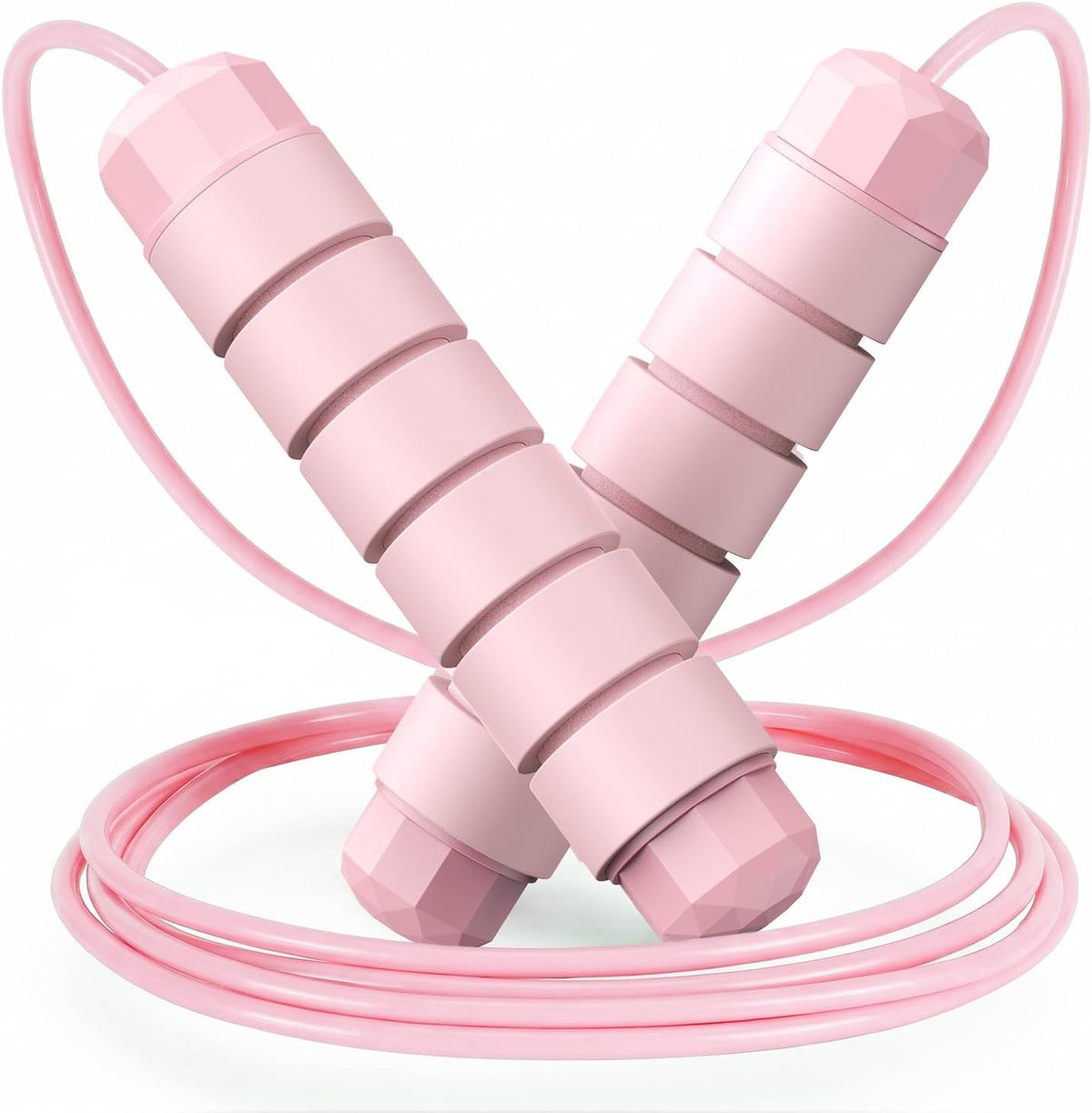 Jump Rope, Tangle-Free Rapid Speed Jumping Rope Cable with Ball Bearings for Women, Men, and Kids, Adjustable Steel Jump Rope with Foam Handles for Home Gym Exercise Fitness Workout Equipment & Slim Body