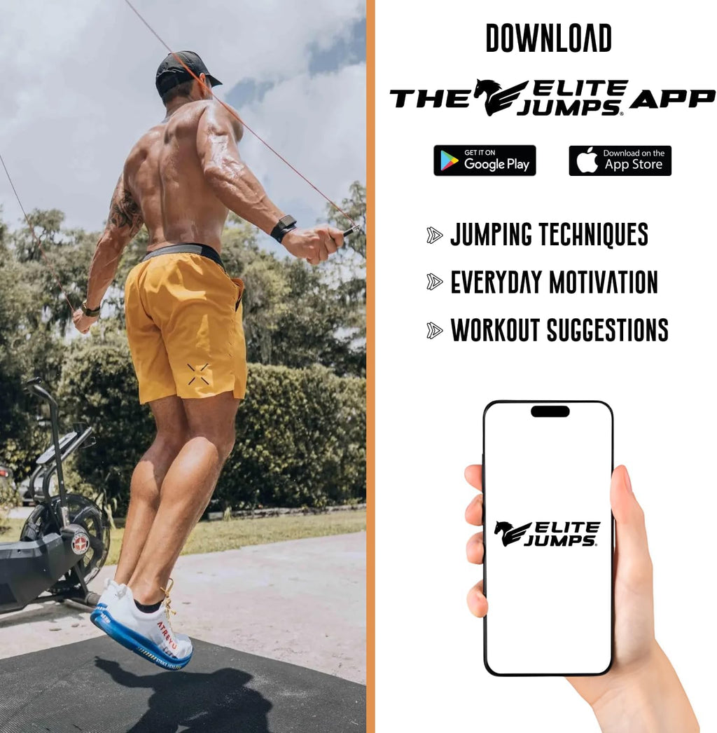 Elite Jumps 6mm PVC Jump Rope, Adjustable Skipping Rope