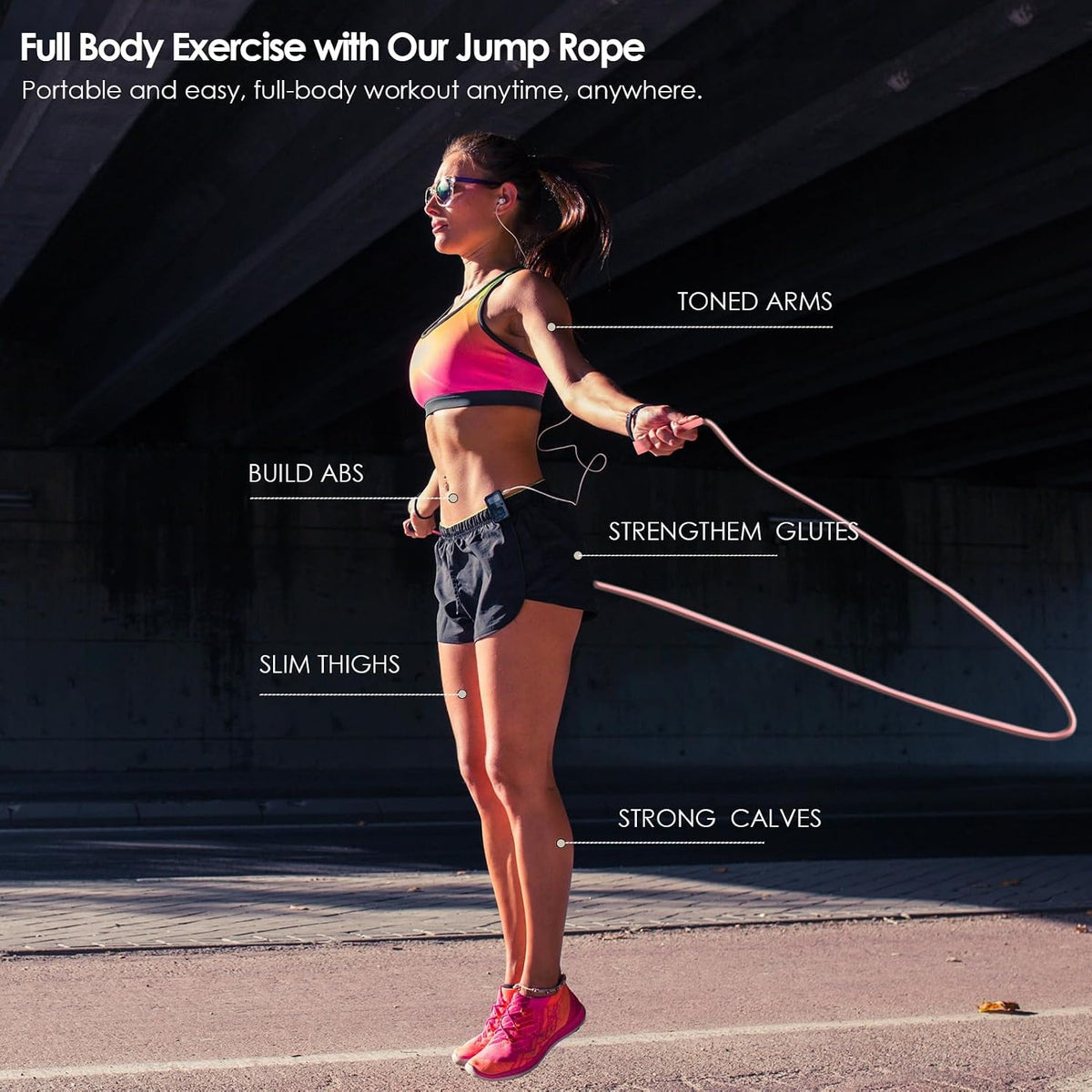 2 Pack Jump Rope for Fitness, Speed Rope Skipping Rope for Men and Women, Jumping Rope for Workout, Tangle-Free PVC Long Jump Rope Set, Adjustable Exercise Jumping Rope Boxing for Adult