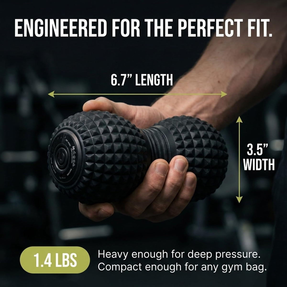 Peanut Massage Ball, Vibrating Muscle Roller for Back & Spine