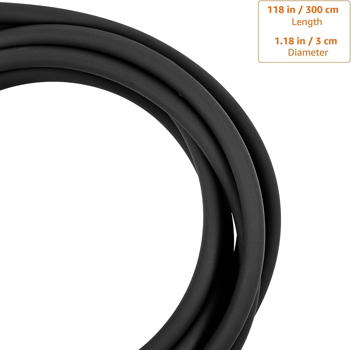 Amazon Basics Jump Rope for Exercise, Cardio and Home Workout, Length Adjustable, 118 Inches