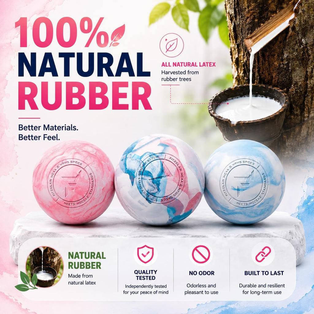 FITZELAR Double Lacrosse Massage Ball for Myofascial Release, Quality Certification, Massage Deep Tissue for Waist Back Feet, Trigger Point Therapy, Muscle Knots, Peanut Massage Ball for Muscle Pain