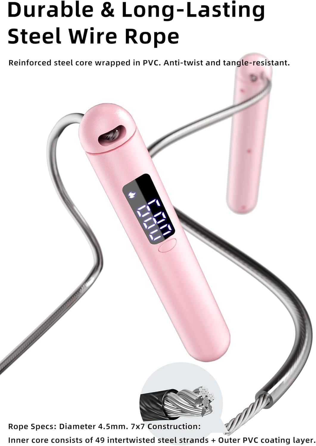 ACHDOFITS Jump Rope with Smart Counter for Adults
