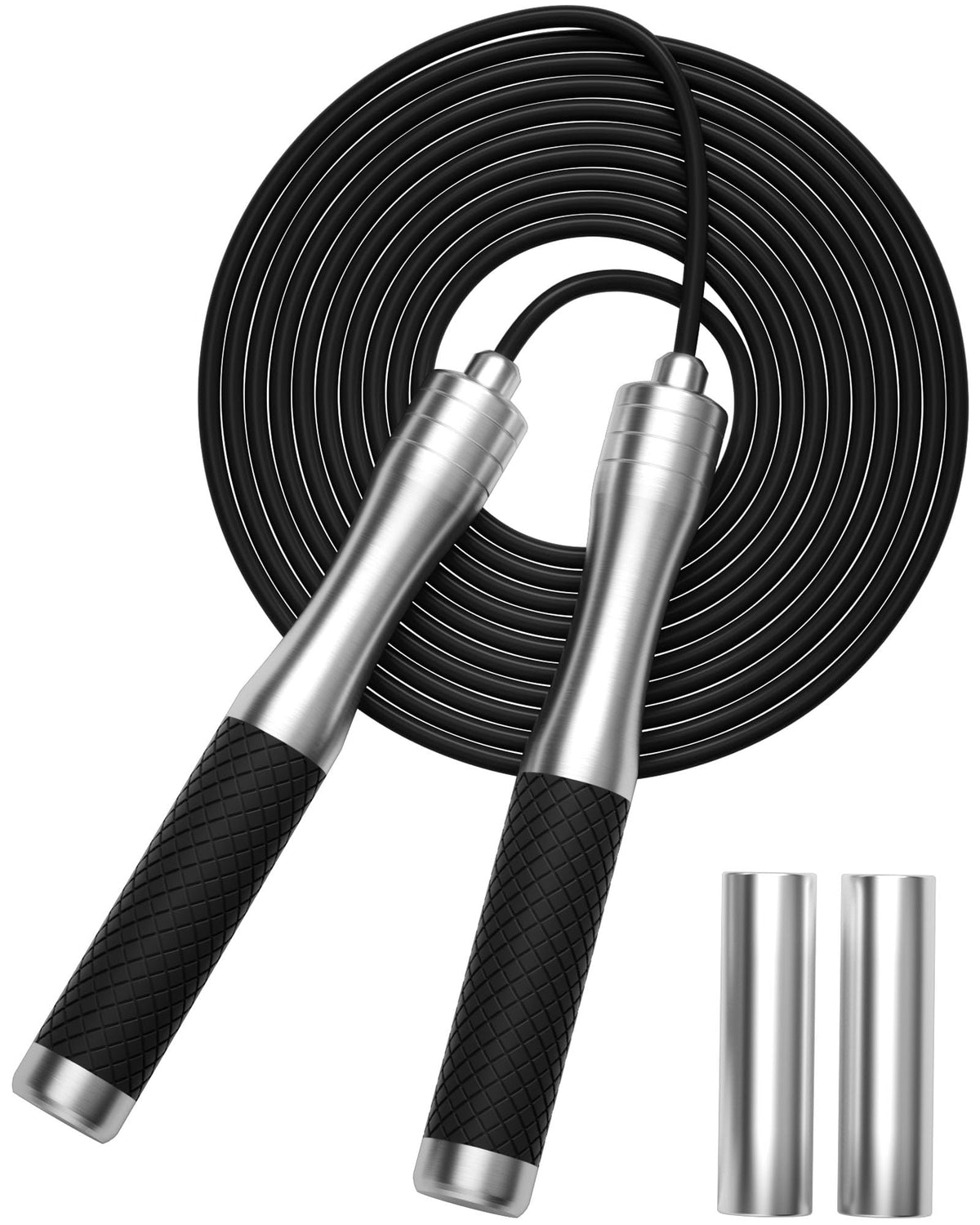 - Skipping Rope for Women Men Exercise with Adjustable Length Jumping Rope and Alloy & Silicone Handles Suitable for Workout Boxing Home Gym