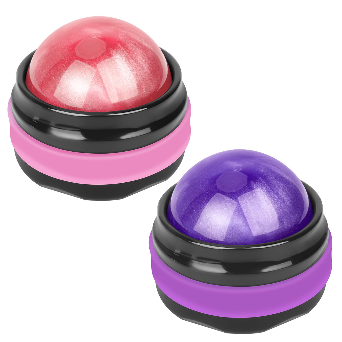 Coolrunner Massage Ball, 2-Pack Handheld Manual Roller Massager