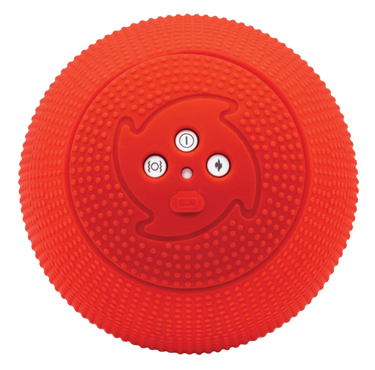 MyoStorm Mini Meteor Heating Vibrating Massage Ball Roller for Muscle Recovery Therapy and Pain Relief + 4 Speed Vibration, Portable
