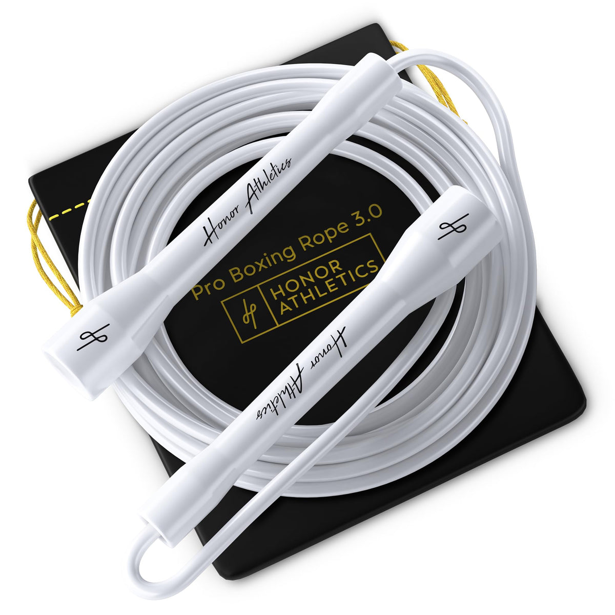 Honor Athletics | Pro Boxing Rope 3.0 | 5.3mm Jump Rope Indoor/Outdoor Adjustable For Boxing | Ultra-Durable, Non-Kinking TPU-PVC blend/Unbreakable Handles | Adjustable | Skipping Rope
