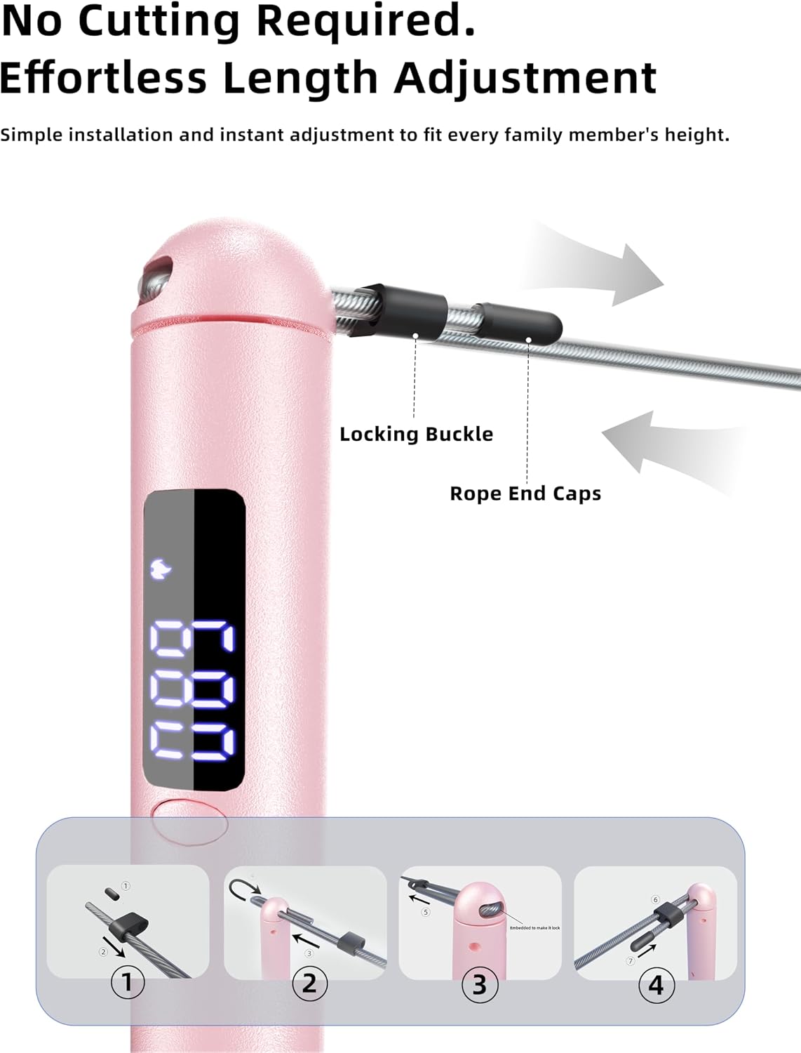 ACHDOFITS Jump Rope with Smart Counter for Adults