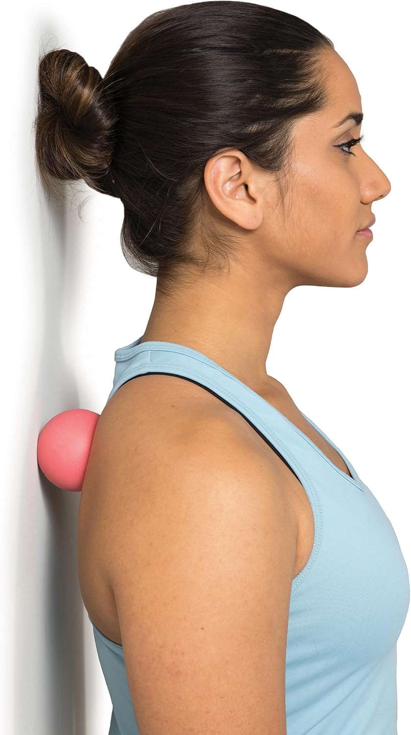 OPTP Super Pinky Ball – Moderately Firm Density Massage Ball, Pink, 2 1/2"