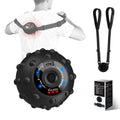 Vulken Vibrating Massage Ball with SphereStrap, Hands-Free Back Massager