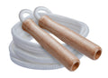 Champion Sports Wood Handle Jump Ropes – Durable Nylon or Leather Bearings - Skipping Rope, Fitness, Cardio Training, Agility, and Exercise Workouts