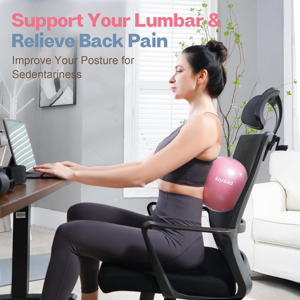 kisnbld 9 Inch Pilates Ball, Small Exercise Ball for Core &Physical Therapy
