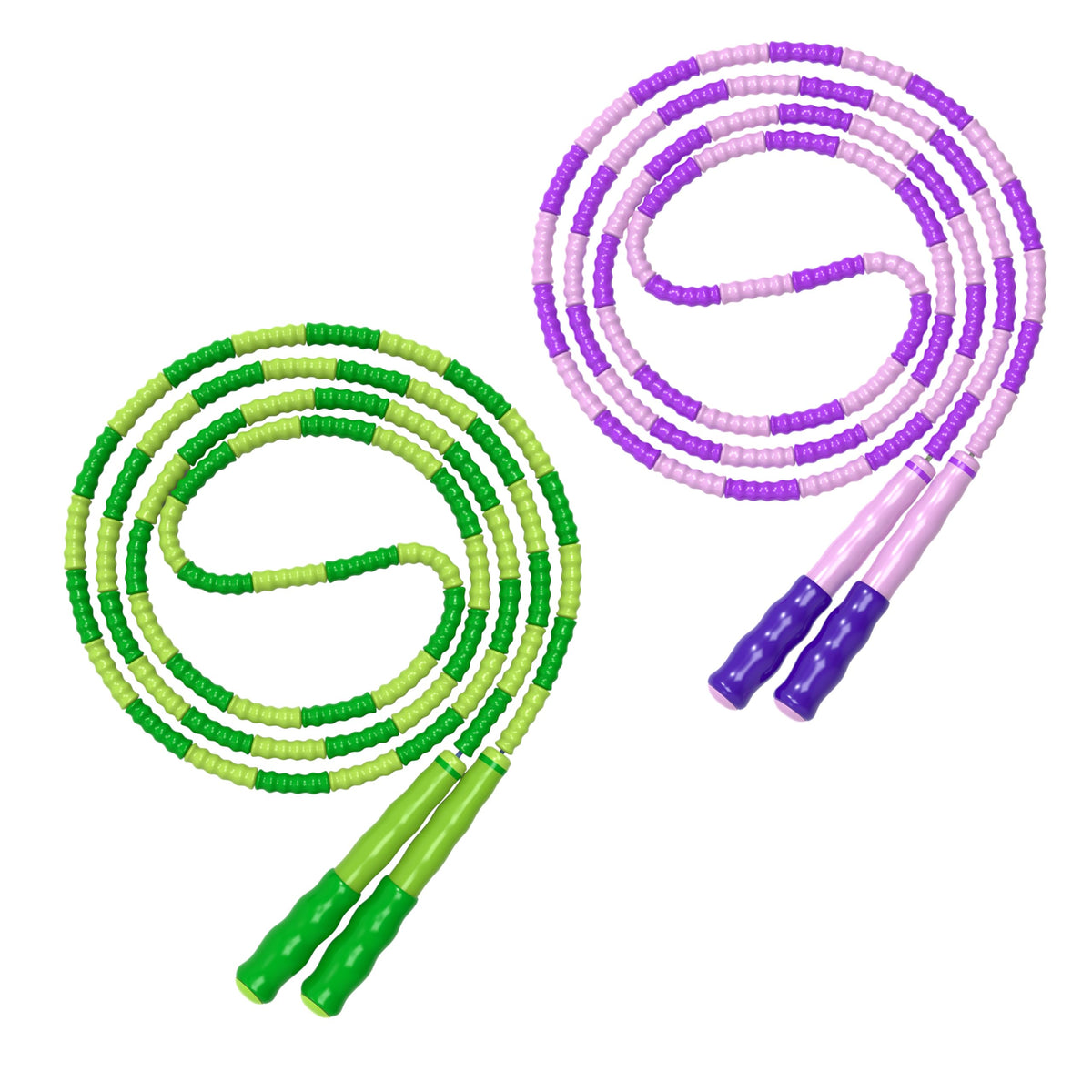Leeboom Jump Rope, Adjustable Length Tangle-Free Segmented Soft Beaded Skipping Rope, Fitness Jump Rope for Kids, Man, and Women Weight Loss 9.2 Feet