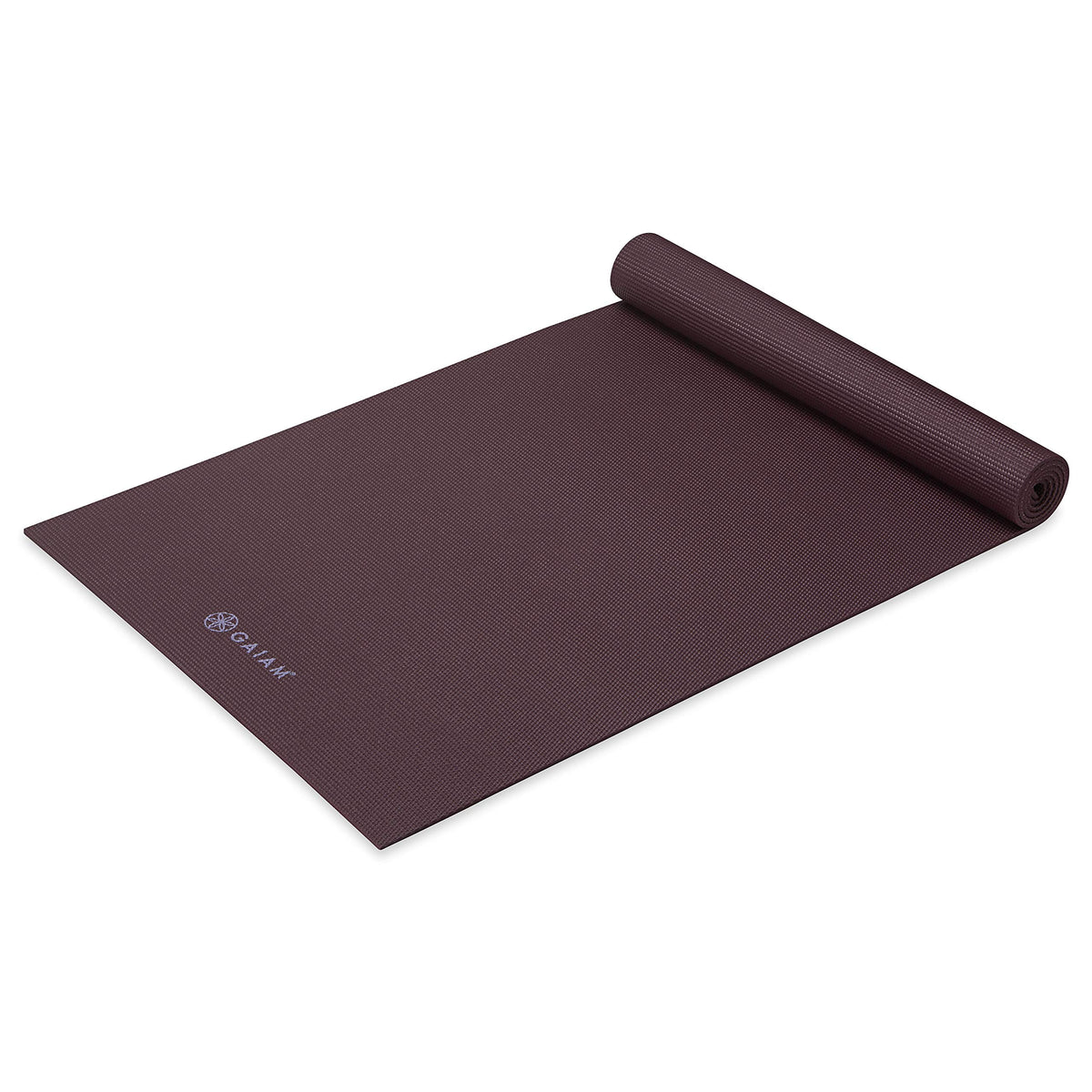 Gaiam Yoga Mat - Premium 5mm Solid Thick Non Slip Exercise & Fitness Mat for All Types of Yoga, Pilates & Floor Workouts (68" x 24" x 5mm)