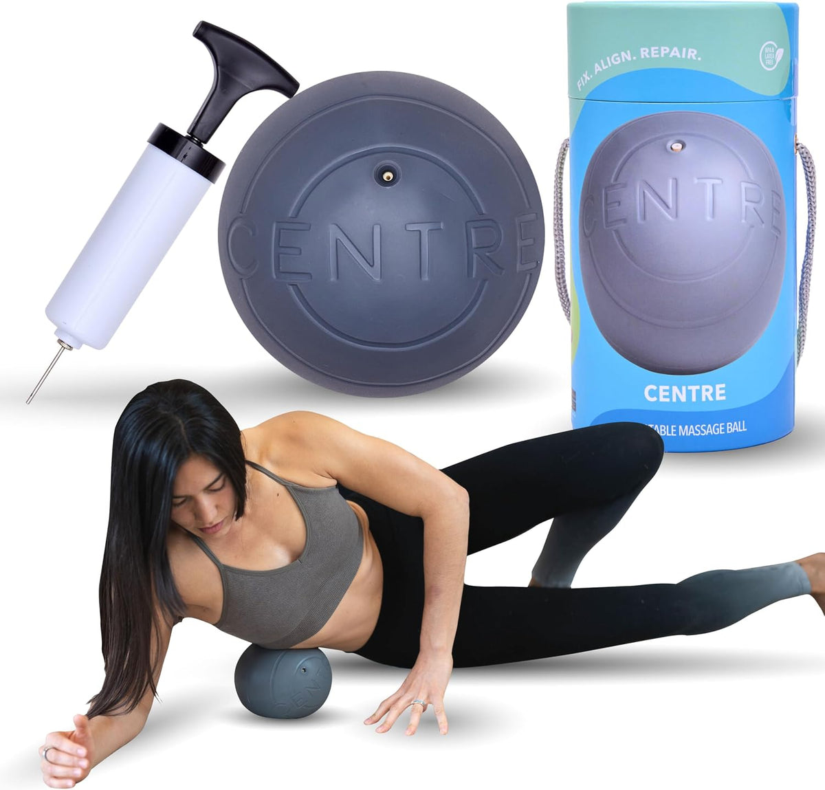 RAD Centre – Soft Yoga Deep Tissue Massage Ball – Myofascial Release Ball for Abdominal, Psoas, Neck & Stomach Massage – Trigger Point & Mobility Therapy