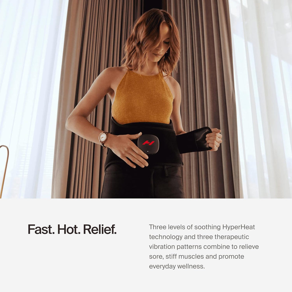 Hyperice Venom 2 Back Heated Vibration Massage Therapy Wrap Pain Relief