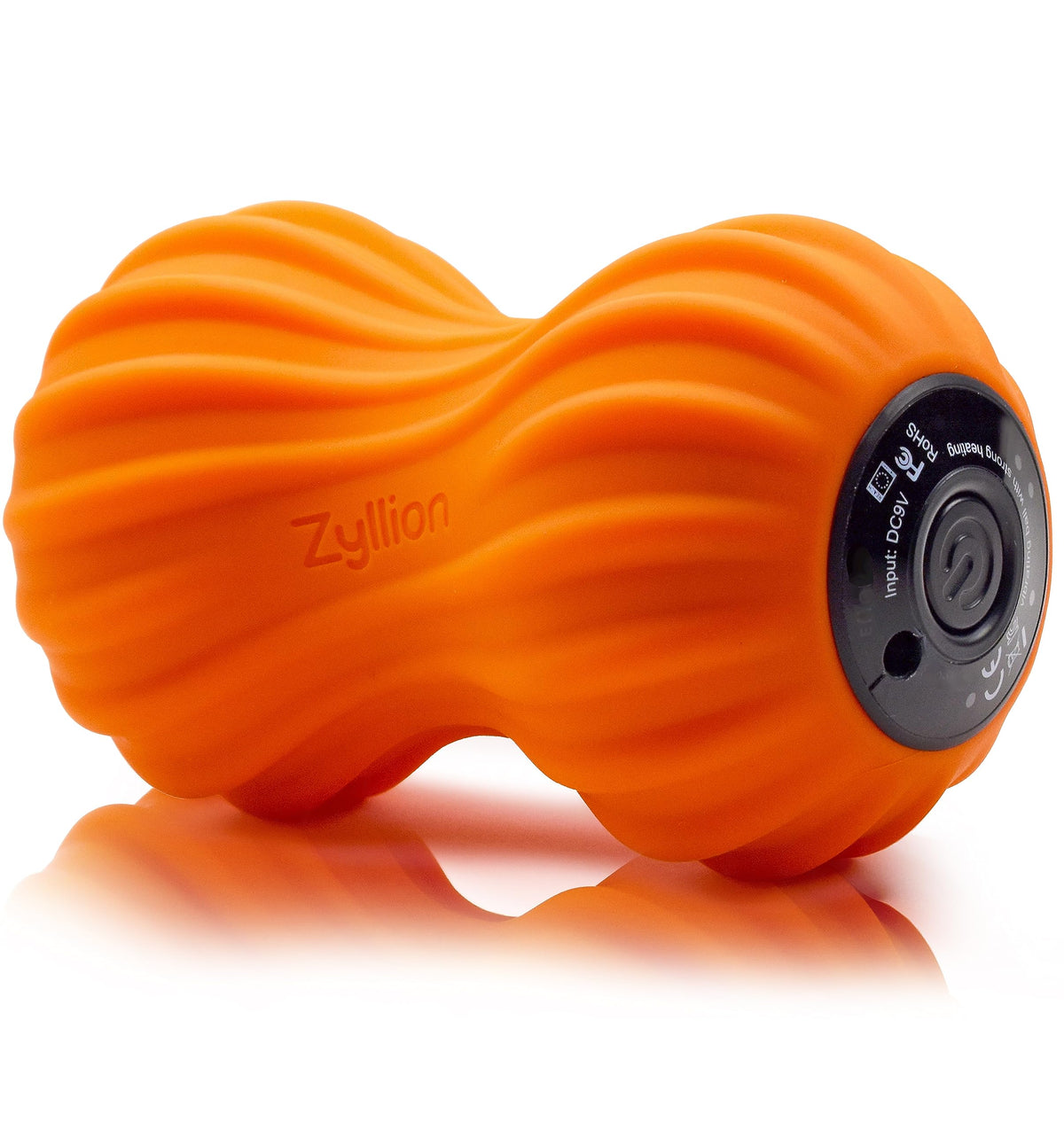 Zyllion ZMA-30 Vibrating Peanut Massage Ball Roller for Pain Relief, Black