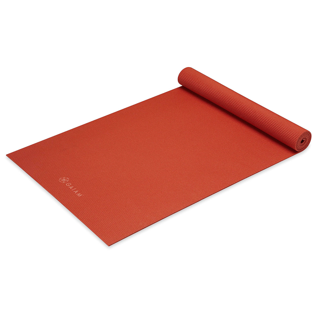 Gaiam Yoga Mat - Premium 5mm Solid Thick Non Slip Exercise & Fitness Mat for All Types of Yoga, Pilates & Floor Workouts (68" x 24" x 5mm)