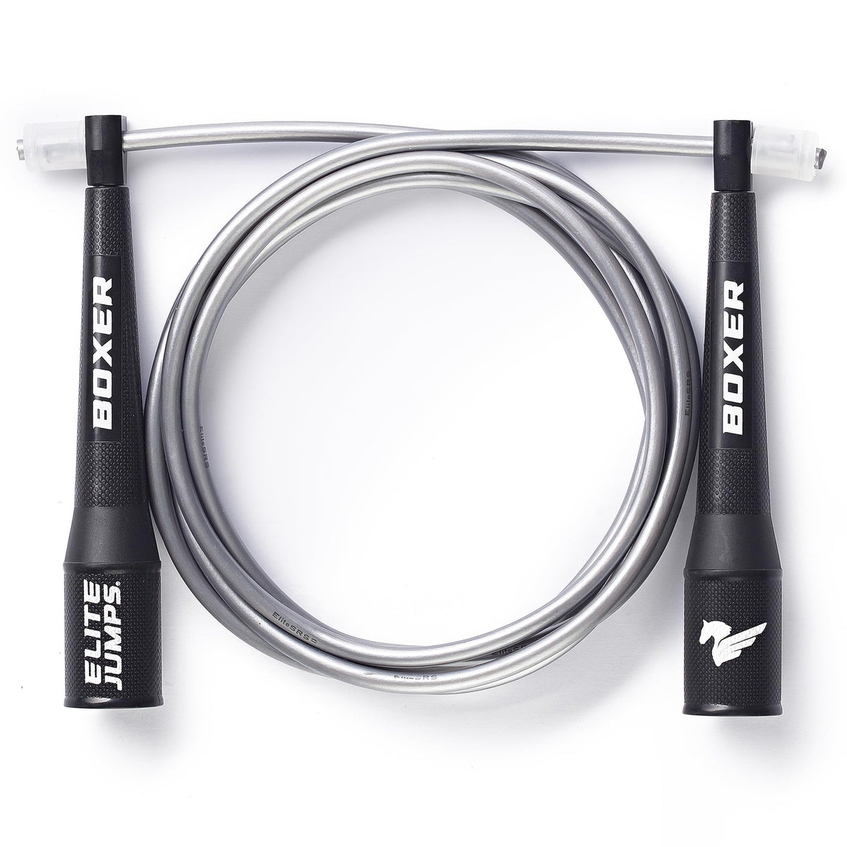 EliteSRS 10 Foot Outdoor Rated 5Mm Pvc, Boxer Jump Rope 3.0 with Smooth Action Polymer Handles and Ergonomic Slip-Resistant Dimpled Grips