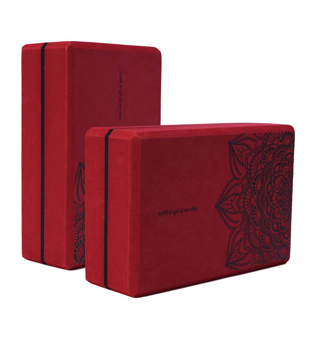 nuveti Non-Slip & High Density Yoga Block set of 2 for Pilates 9"x6"x3"