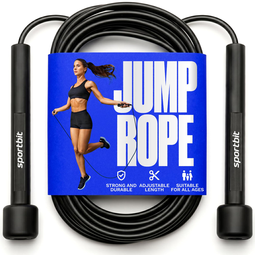 SPORTBIT Adjustable Jump Rope for Fitness and Exercise