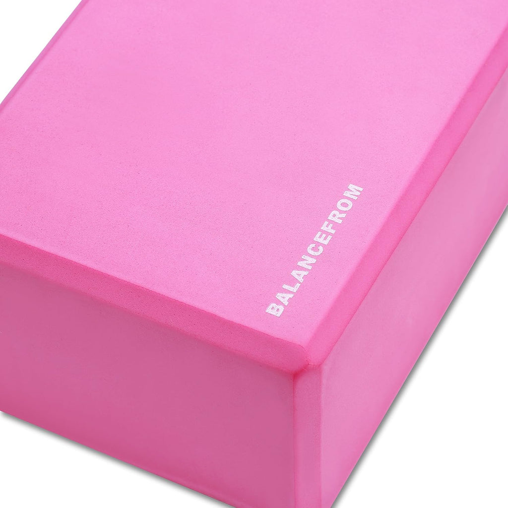 Fitvids Set of 2 High Density Yoga Blocks, 9"x6"x4" Each